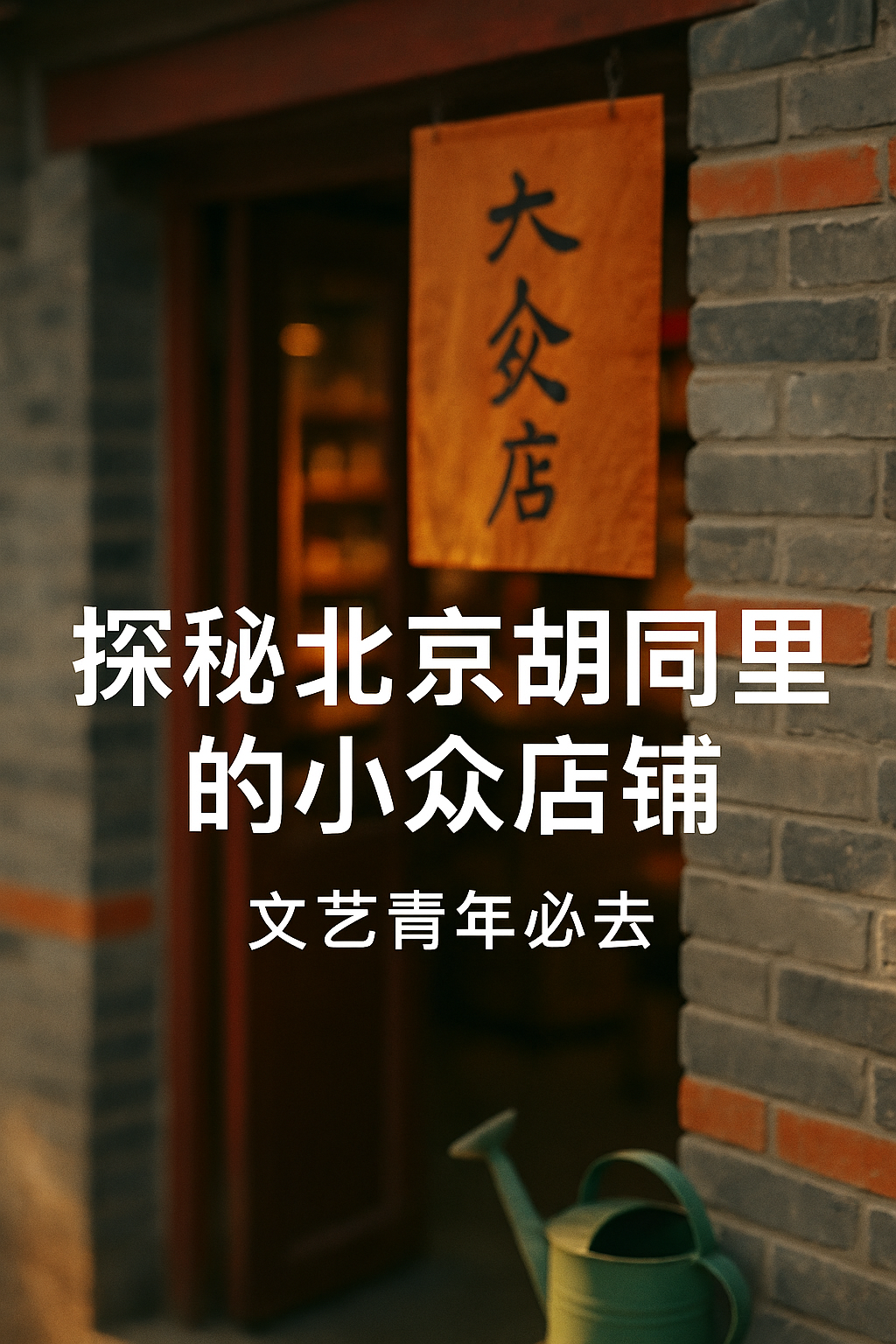探秘北京胡同里的小众店铺,文艺青年必去